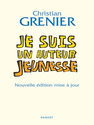 cover image of Je suis un auteur jeunesse